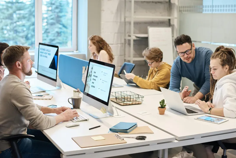 Inside Nuvanta’s office where professionals collaborate, reflecting the company’s approachable and people-focused culture.