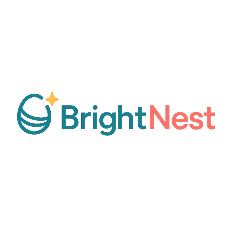 BrightNest logo – smart home management app for organizing tasks, controlling devices, and improving home efficiency.