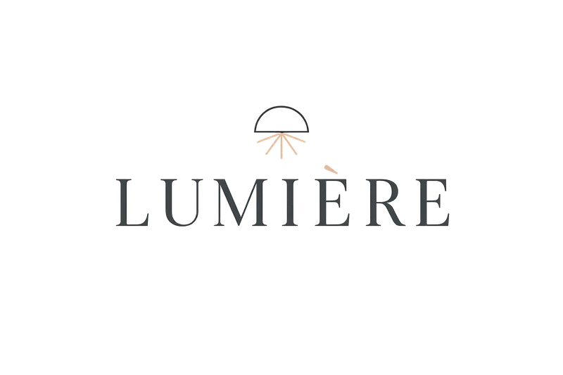 Logotipo Elegant Lumière representando uma empresa de decoração contemporânea e design moderno de interiores.
